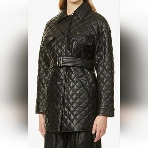 Topshop Black Quilted Jacket